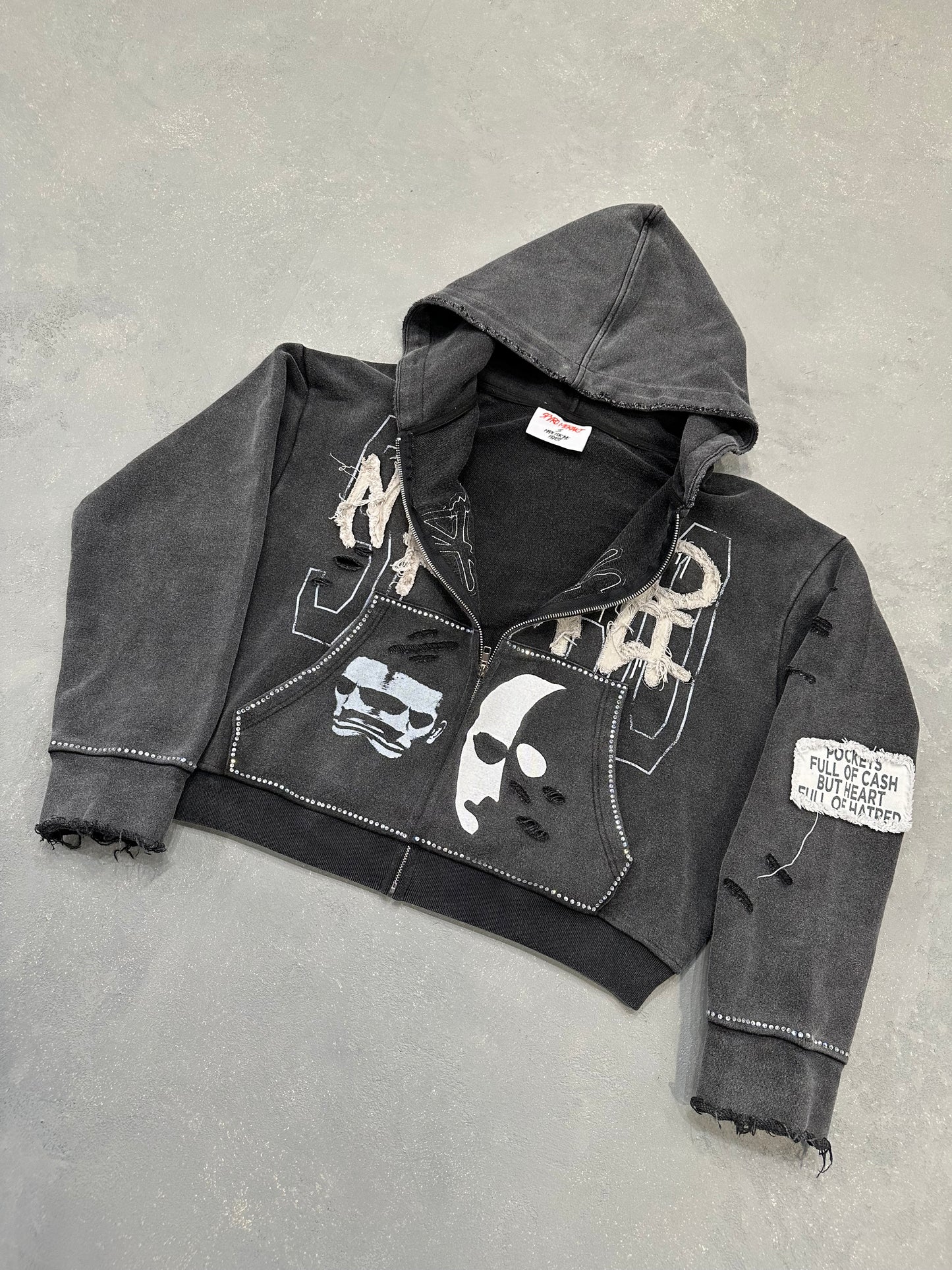 Double Face Hoodie Zip Up