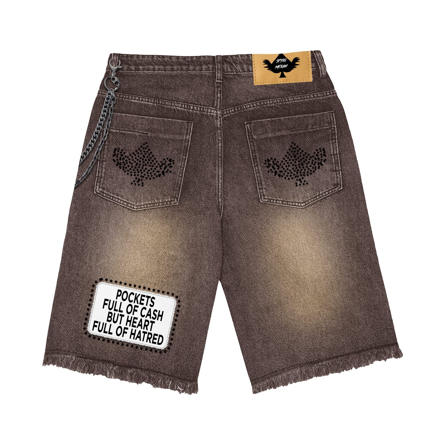 Double Face Jorts Brown