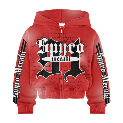 Red '91' Zip Up