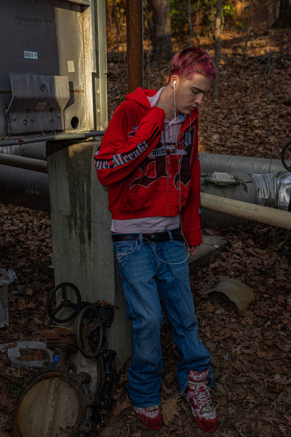 Red '91' Zip Up
