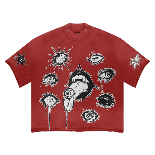 Eyes Seek Tee Red