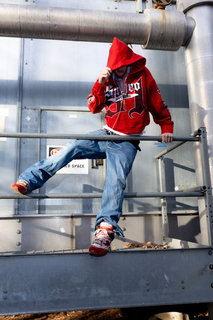 Red '91' Zip Up