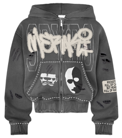 Double Face Hoodie Zip Up