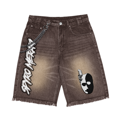 Double Face Jorts Brown