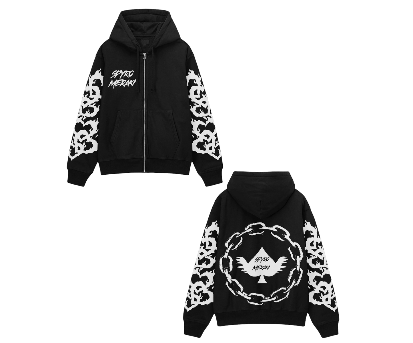 'Blazed Chained" Jackets Black